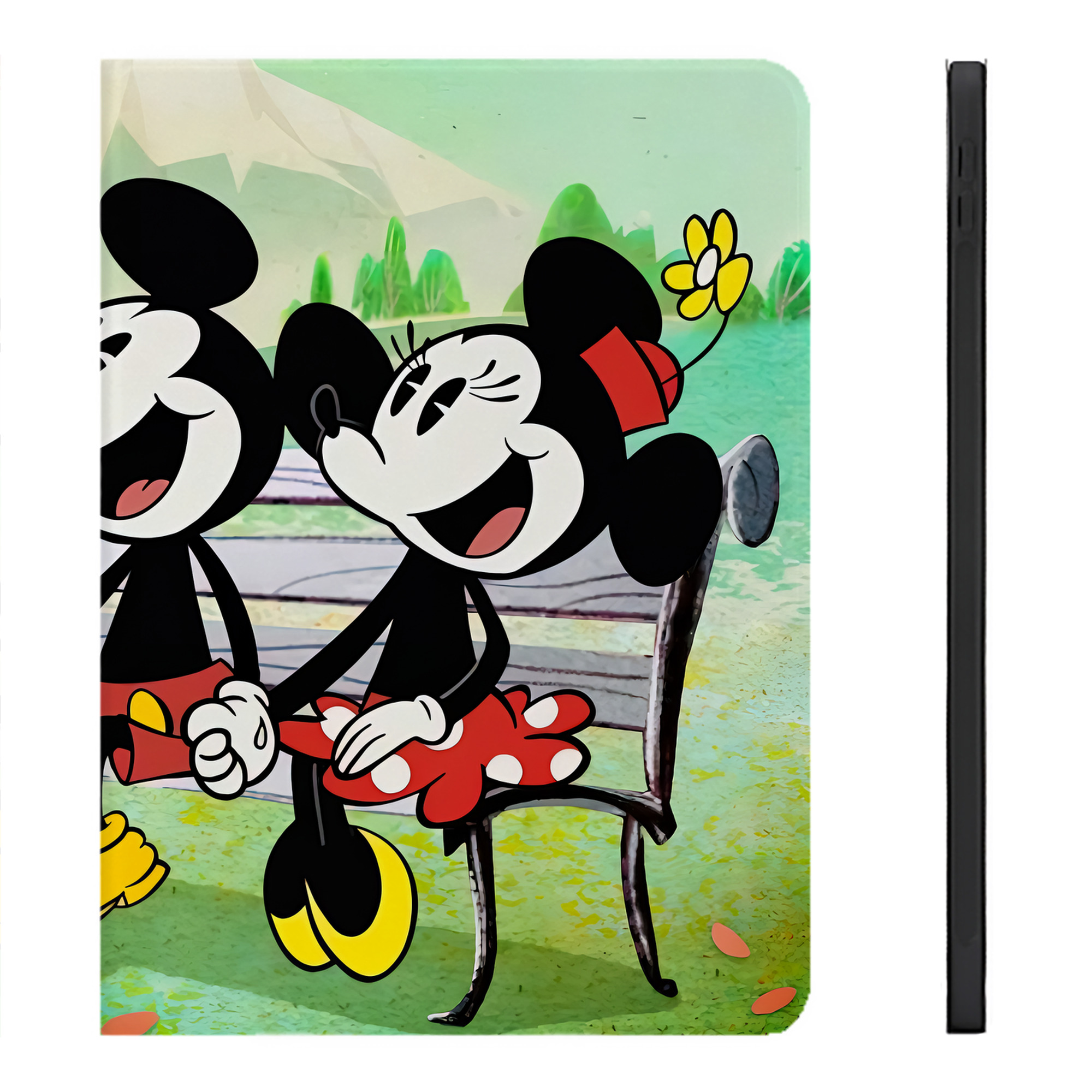 （画像用） ミッキーマウス Mickey Mouse IPadケース ペンホルダー付き ブックスタイルデザイン